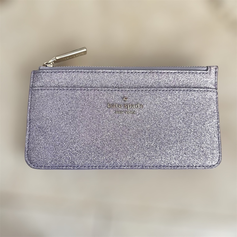 Kate Spade Tinsel Glitter Card Holder